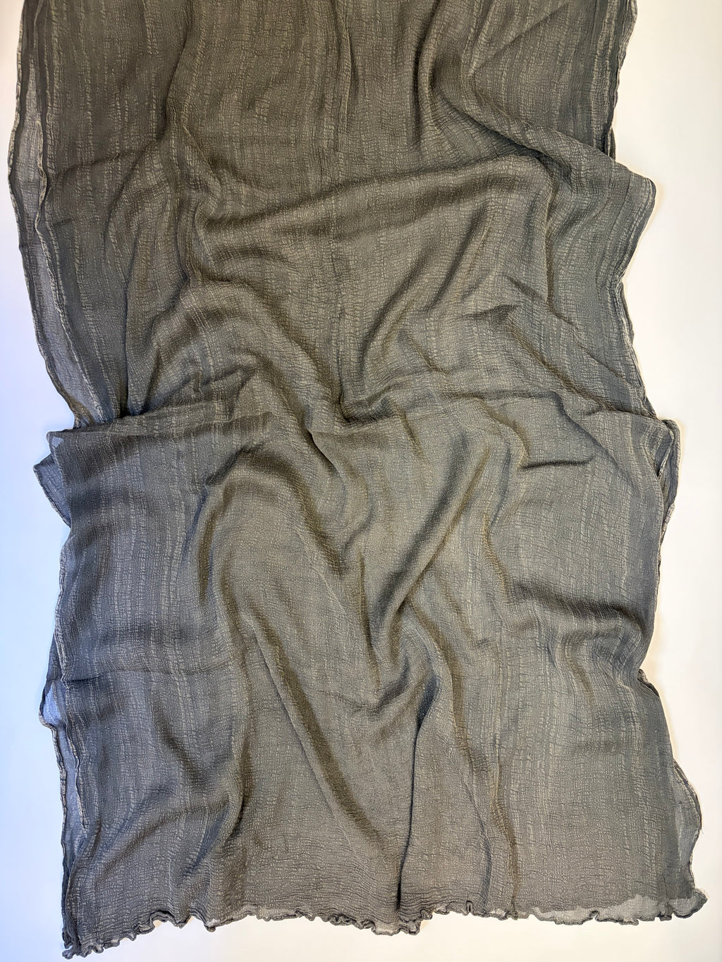 Ruffled Chiffon in Grey