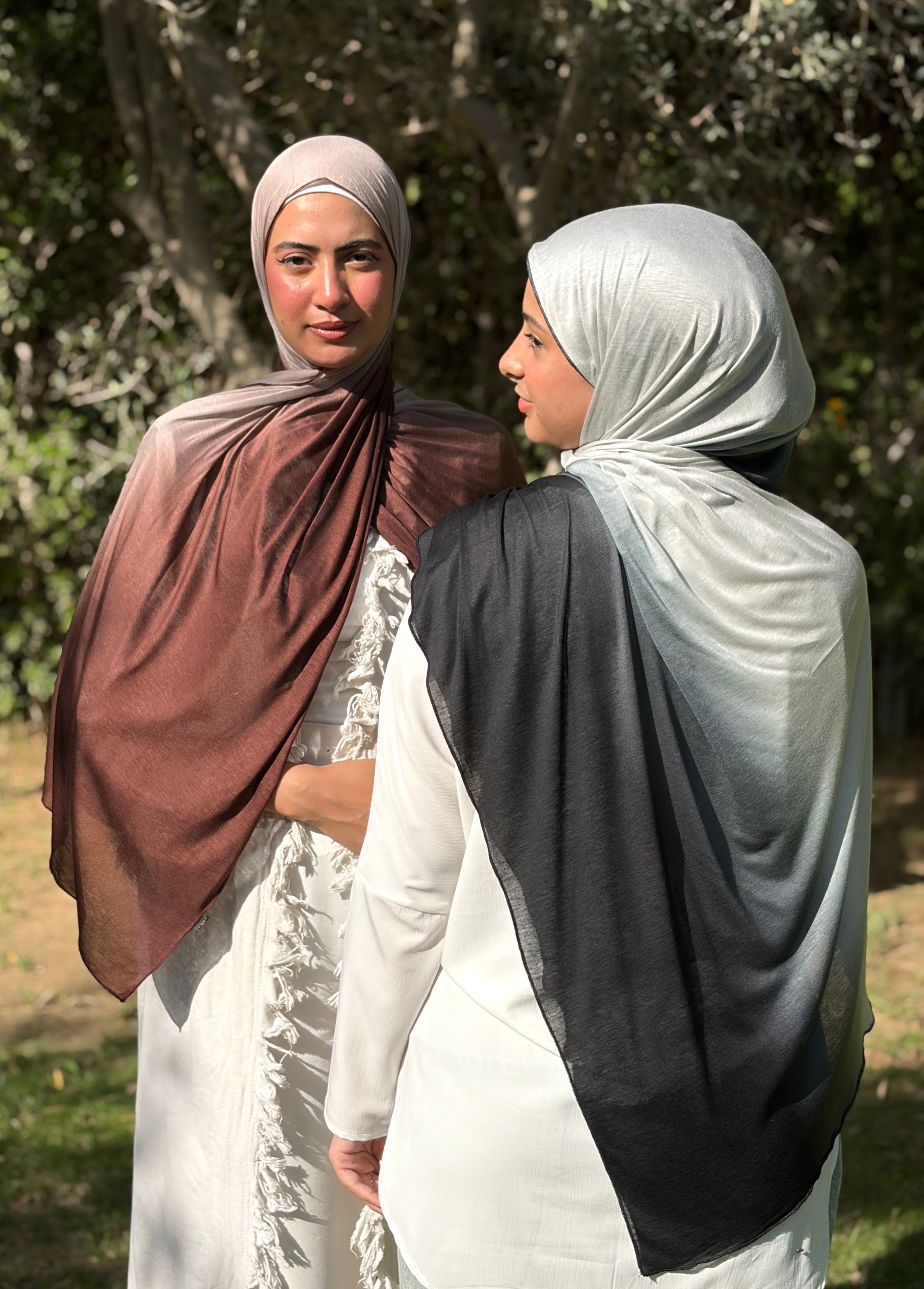 Gradient Cotton Lycra Scarf
