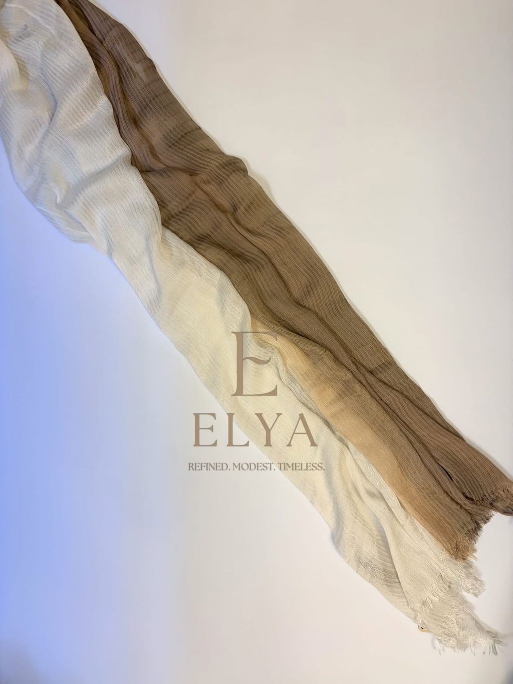 Feather Fade in Caramel Beige x Off-White